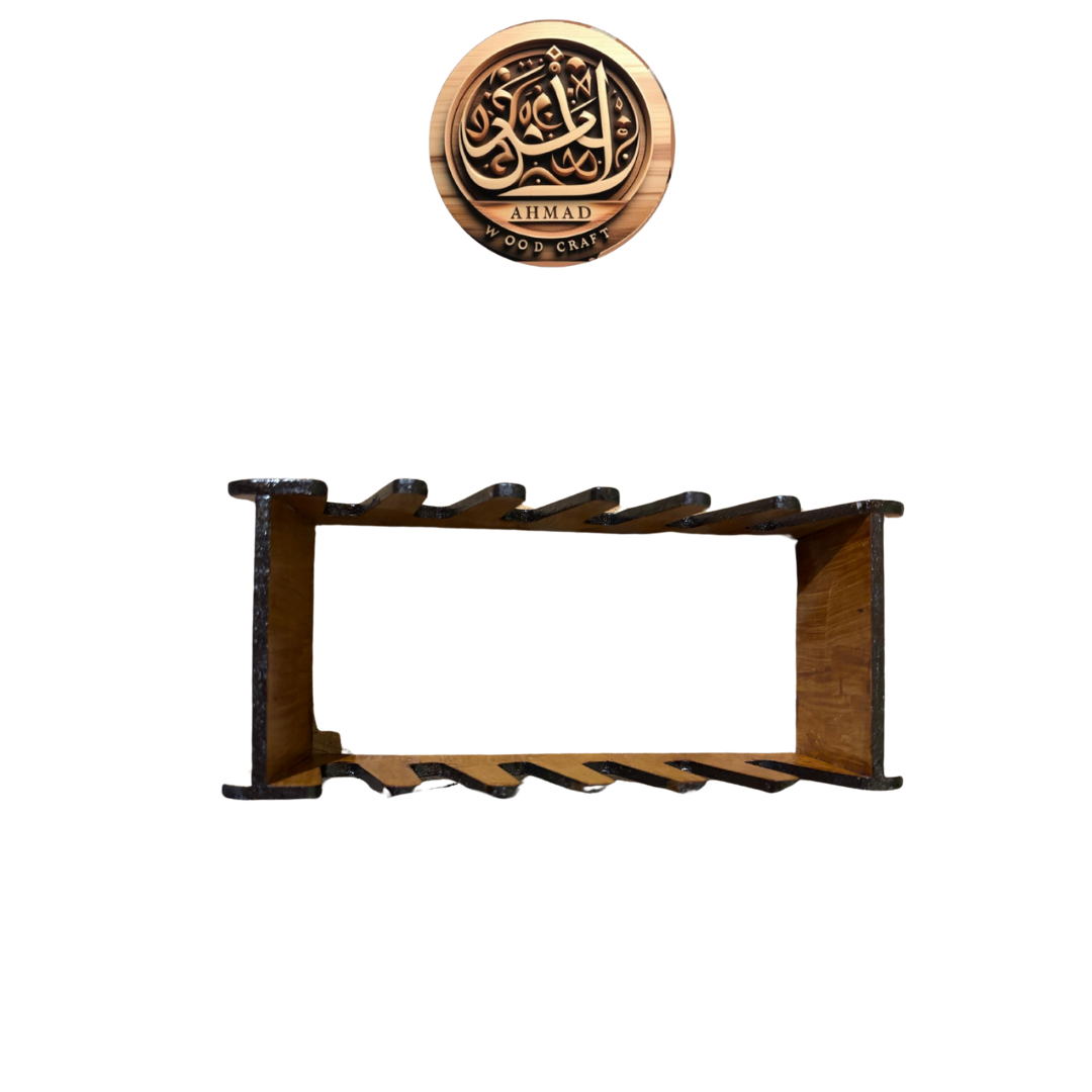 Handcrafted Wooden Coaster Set with Holder!