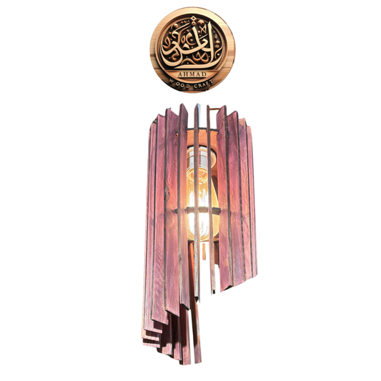 Handcrafted wooden pendant lamp!